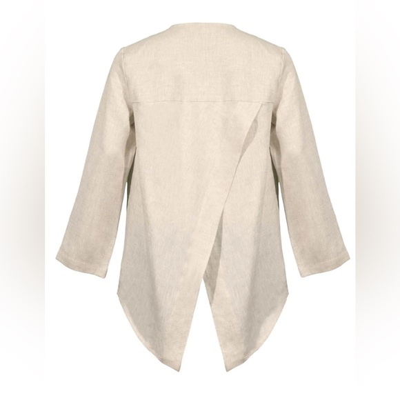 AYRTIGHT Wren Mackenzie Shirt Size XXL White Crispy NWT 100% Linen Summer Casual - Picture 3 of 8